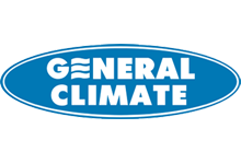 Логотип General Climate — надежного производителя систем кондиционирования и климатической техники, символизирующий высокое качество и инновационные решения в области создания комфортного климата.