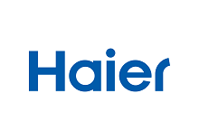 Логотип Haier — ведущего мирового производителя бытовой техники и систем кондиционирования, символизирующий инновации, высокое качество и современные технологии в создании комфортных условий для жизни.