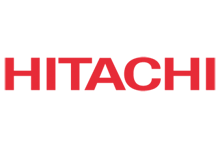 Логотип Hitachi — японского бренда, известного своими инновационными решениями в области кондиционирования и высококачественной бытовой техники.